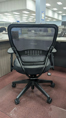 USED Black Mesh Back and Vinyl Seat Task Office Chair