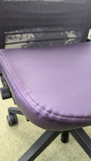 USED REFURBISHED Steelcase Think Task Chair – Mesh Back & Purple Vinyl Seat