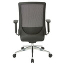 Space Seating by Office Star Products HIGH BACK BLACK VERTICAL MESH CHAIR - 521-3T1P96A8