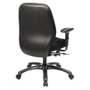 Pro Line II de Office Star SILLÓN EJECUTIVO DE RESPALDO ALTO CON MALLA OSCURA AIRGRID Y MALLA NEGRA - 54666-231