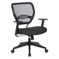 Space Seating by Office Star Products PROFESSIONAL BLACK AIRGRID® BACK MANAGERS CHAIR - 5500-F