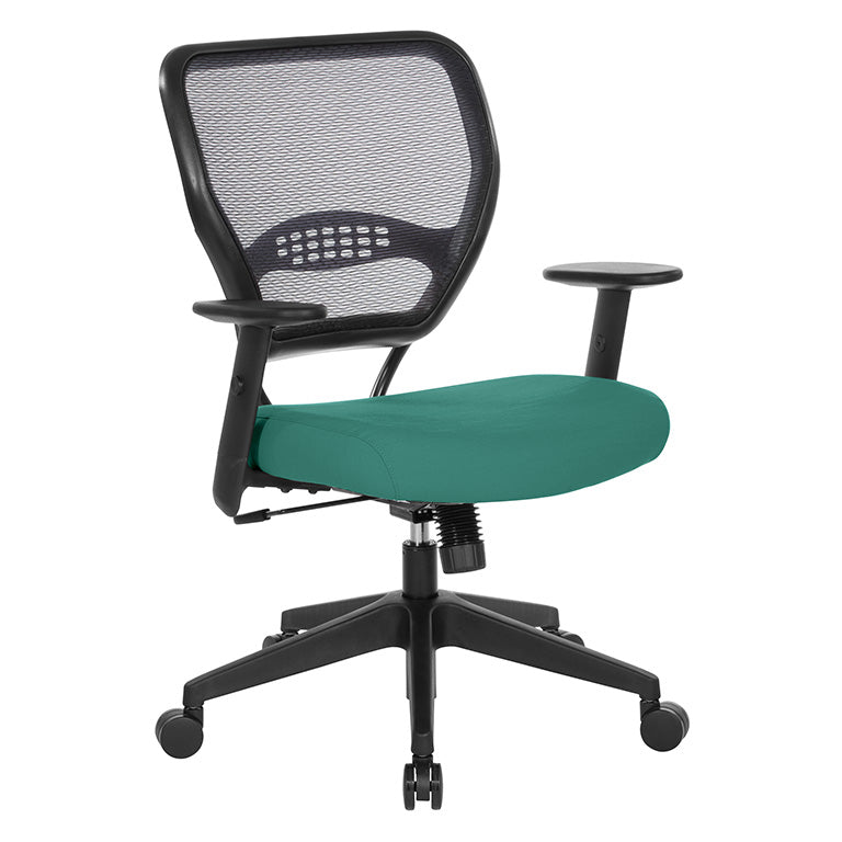 Space Seating by Office Star Products PROFESSIONAL BLACK AIRGRID® BACK MANAGERS CHAIR - 5500-F