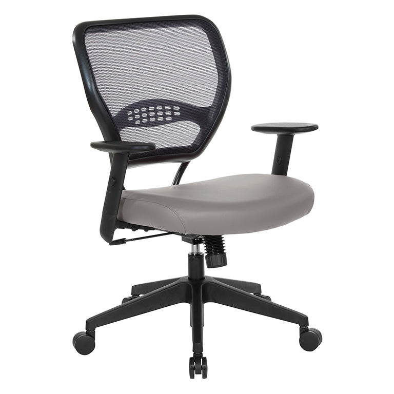 Space Seating by Office Star Products PROFESSIONAL BLACK AIRGRID® BACK MANAGERS CHAIR - 5500-R