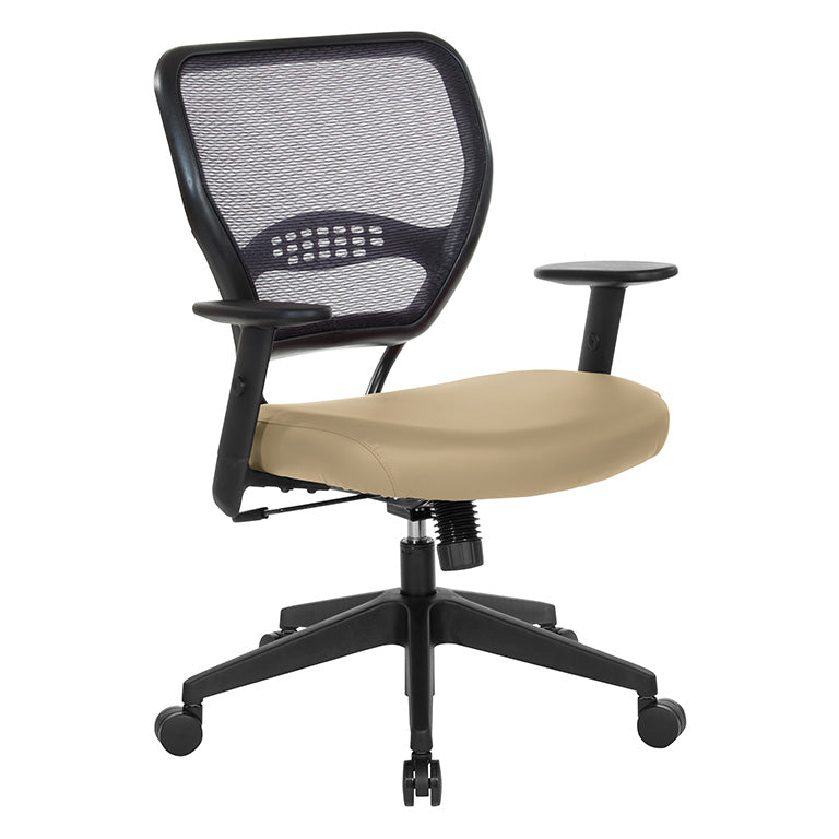 Space Seating by Office Star Products PROFESSIONAL BLACK AIRGRID® BACK MANAGERS CHAIR - 5500-R