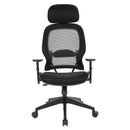Office Star Products - Silla de Gerente con Respaldo de Rejilla de Aire Oscuro – 55403