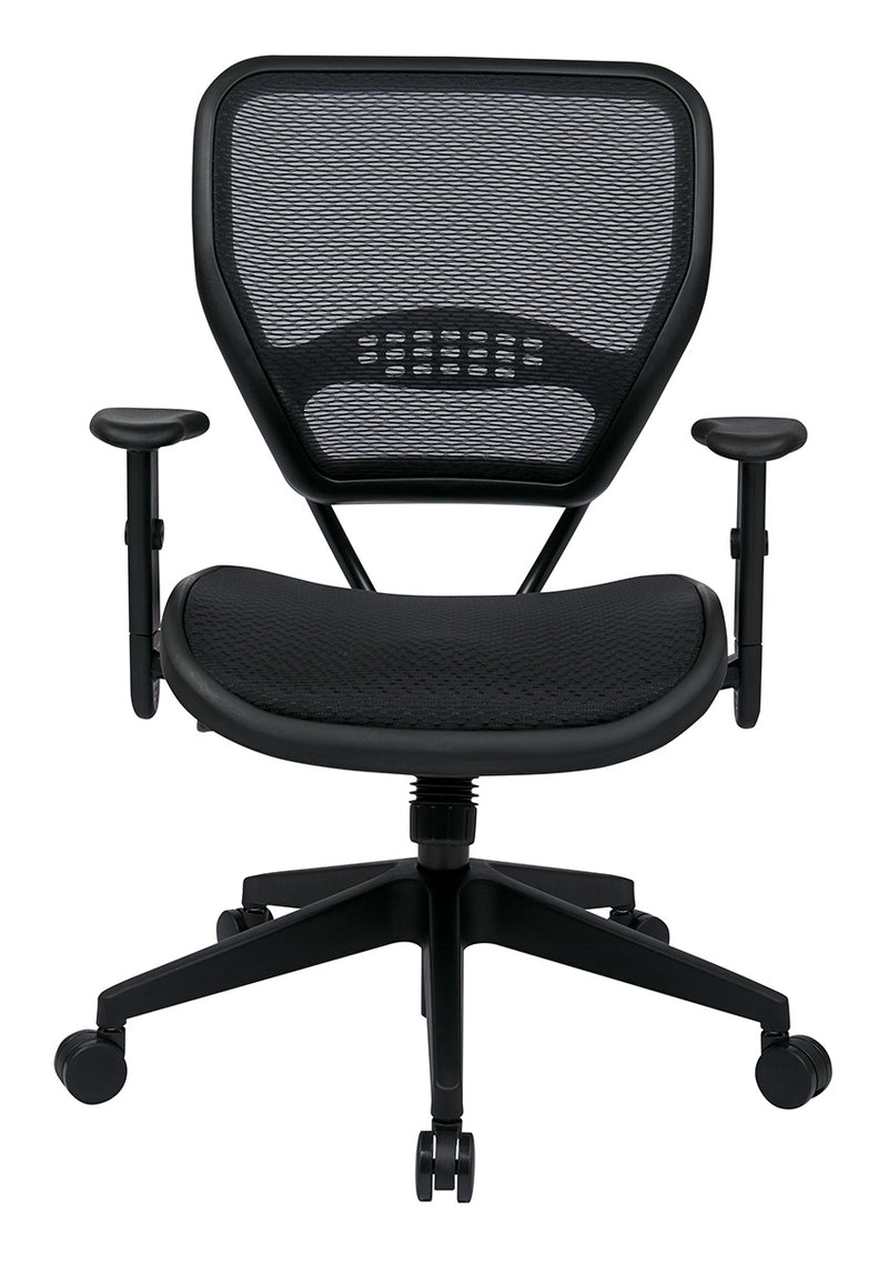 Office Star SPACE Black Leather Headrest