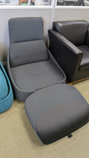 USED Coalesse Courqlo Convertible Lounge Chair – Gray Fabric Finish
