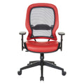 Space Seating by Office Star Products DARK AIR GRID® BACK MANAGER'S CHAIR WITH DILLON ANTIMICROBIAL FABRIC - 5790D-R100