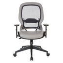 Silla de gerente Space Seating by Office Star Products con respaldo de rejilla Air Grid® oscuro y tela antimicrobiana Dillon - 5790D-R100
