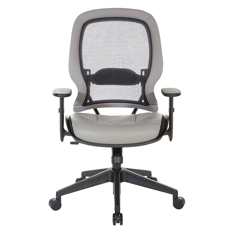 Space Seating by Office Star Products DARK AIR GRID® BACK MANAGER'S CHAIR WITH DILLON ANTIMICROBIAL FABRIC - 5790D-R100