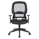 Silla de gerente Space Seating by Office Star Products con respaldo de rejilla Air Grid® oscuro y tela antimicrobiana Dillon - 5790D-R100