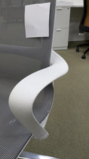 USED Herman Miller Setu Conference Chair – Grey Mesh with White Frame