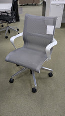 USED Herman Miller Setu Conference Chair – Grey Mesh with White Frame