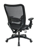 Sillón Ejecutivo Deluxe con Asiento y Respaldo de Malla Oscura de Office Star - 6216
