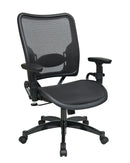 Sillón Ejecutivo Deluxe con Asiento y Respaldo de Malla Oscura de Office Star - 6216