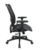 Sillón Ejecutivo Deluxe con Asiento y Respaldo de Malla Oscura de Office Star - 6216