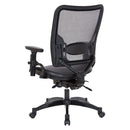 Silla para Gerentes de Oficina con Respaldo y Asiento de Malla Oscura de Doble Función de Office Star - 6236