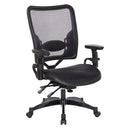 Silla para Gerentes de Oficina con Respaldo y Asiento de Malla Oscura de Doble Función de Office Star - 6236