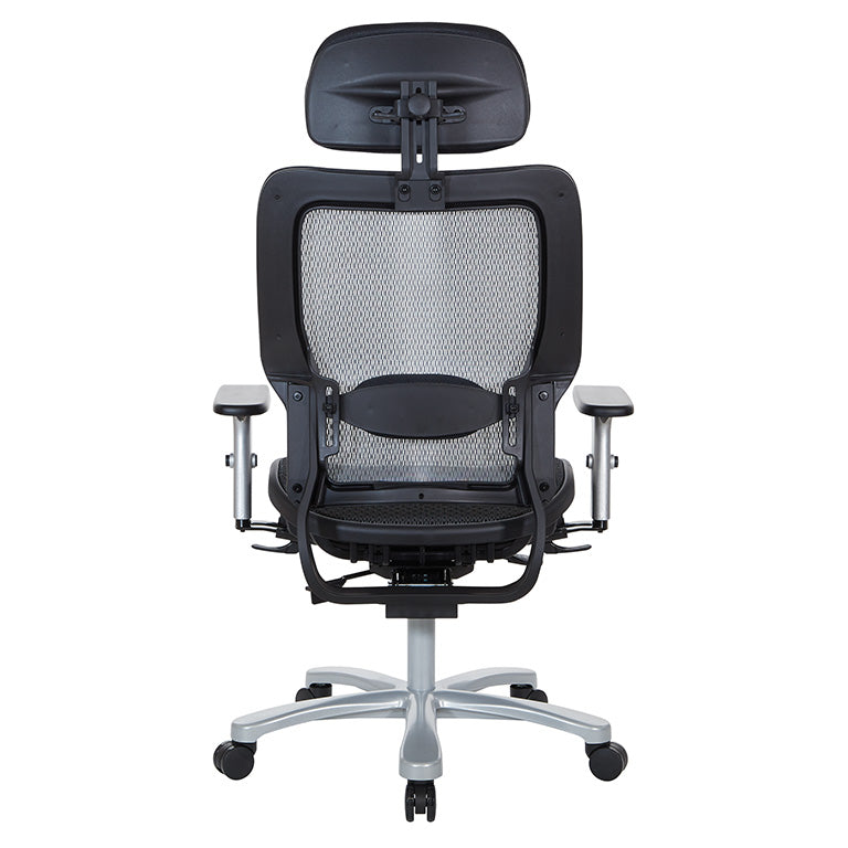 Space Seating by Office Star Products BIG & TALL AIR GRID® MANAGER'S CHAIR WITH HEADREST - 63-11A653RHM