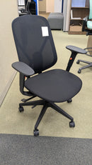 Clearance – Sinclair BOO Pulse Black Task Chair with Seat Slider $199