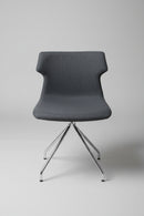 CLEARANCE iDesk Series TIKAL Guest Chair with Spider Base – Dark Pewter Fabric