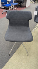 CLEARANCE iDesk Series TIKAL Guest Chair with Spider Base – Dark Pewter Fabric
