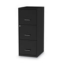 Alera Soho Vertical File Cabinet, 3 Drawers: File/File/File, Letter, Black - ALESVF1835BL