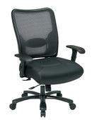 Sillón ergonómico Space Seating de Office Star BIG & TALL con respaldo AIRGRID doble - 75-47A773