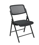 Pro Line II by Office Star Products SILLA PLEGABLE DE LUJO CON ASIENTO Y RESPALDO PROGRID® NEGRO - 81308