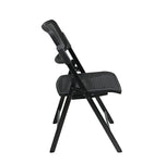 Pro Line II by Office Star Products SILLA PLEGABLE DE LUJO CON ASIENTO Y RESPALDO PROGRID® NEGRO - 81308