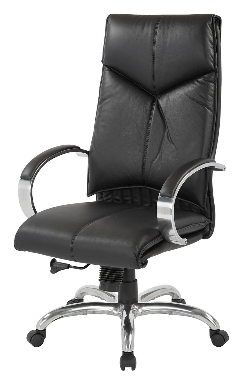 Pro Line II by Office Star Products DELUXE HIGH BACK BLACK CHAIR - 8200