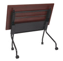 Office Star Products Armazón NEGRO de 4" CON TAPA DE CAOBA - 84224BM