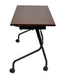 Office Star Products Armazón NEGRO de 4" CON TAPA DE CAOBA - 84224BM