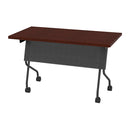 Office Star Products 4" TITANIUM FRAME WITH MAHOGANY TOP - 84224TM
