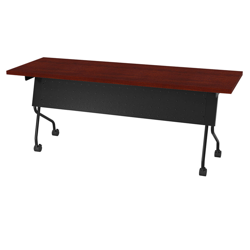 Office Star Products 56" BLACK FRAME WITH CHERRY TOP - 84226BC