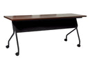 Office Star Products Estructura negra de 6" con tapa de caoba - 84226BM