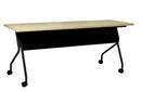 Office Star Products Marco Negro de 66" con Cubierta de Arce - 84226BP