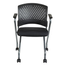 Pro Line II de Office Star Products SILLA PLEGABLE DE LUJO CON RESPALDO ENVOLVENTE DE PLÁSTICO VENTILADO - 84330R-30