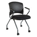 Pro Line II de Office Star Products SILLA PLEGABLE DE LUJO CON RESPALDO ENVOLVENTE DE PLÁSTICO VENTILADO - 84330R-30
