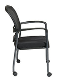 Pro Line II de Office Star Products SILLA DE VISITAS CON BRAZOS ACABADO TITANIO - 84540-30