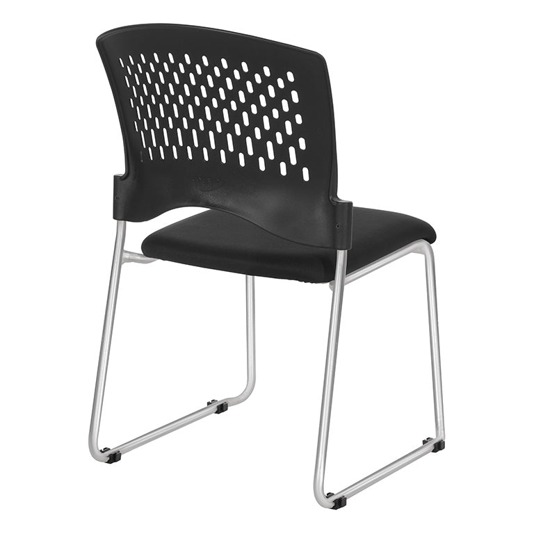 Pro Line II by Office Star Products VISITORS CHAIR WITH PLASTIC BACK - 8455C2-30