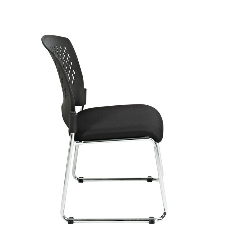 Pro Line II by Office Star Products VISITORS CHAIR WITH PLASTIC BACK - 8455C2-30