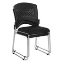 Pro Line II by Office Star Products VISITORS CHAIR WITH PLASTIC BACK AND DOLLY - 8455C20-30