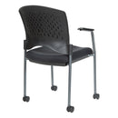 Pro Line II de Office Star Products SILLA DE VISITAS CON RUEDAS Y ACABADO TITANIO - 84740-30