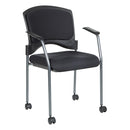 Pro Line II de Office Star Products SILLA DE VISITAS CON RUEDAS Y ACABADO TITANIO - 84740-30