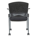 Pro Line II de Office Star Products SILLA DE VISITAS CON RUEDAS Y ACABADO TITANIO - 84740-30
