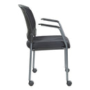 Pro Line II de Office Star Products SILLA DE VISITAS CON RUEDAS Y ACABADO TITANIO - 84740-30