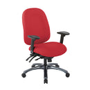 Silla Multi-Función de Respaldo Alto con Deslizador de Asiento y Base con Acabado de Titanio de Office Star - 8511