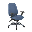 Silla Multi-Función de Respaldo Alto con Deslizador de Asiento y Base con Acabado de Titanio de Office Star - 8511