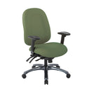 Silla Multi-Función de Respaldo Alto con Deslizador de Asiento y Base con Acabado de Titanio de Office Star - 8511